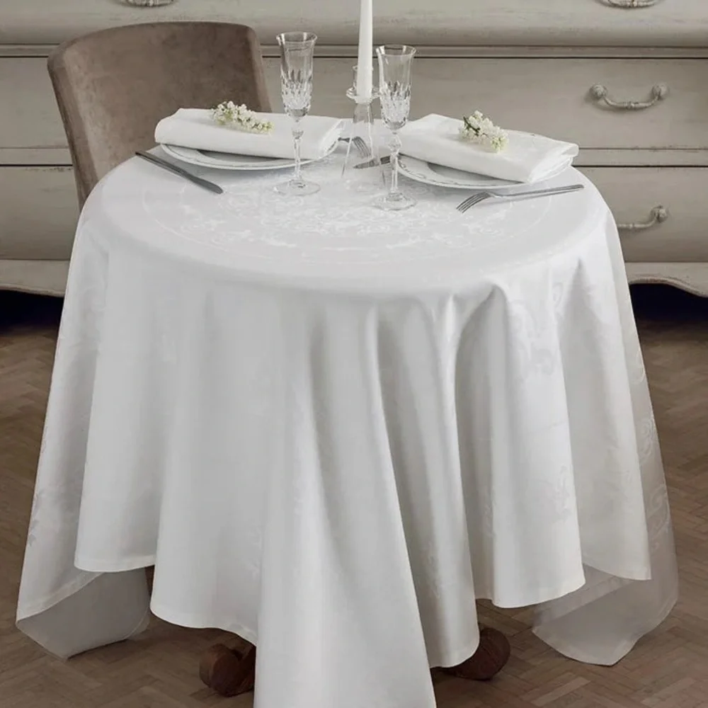GARNIER-THIEBAUT france 100% COTON-COTTON BAUMWOLLE Tablecloth 74”